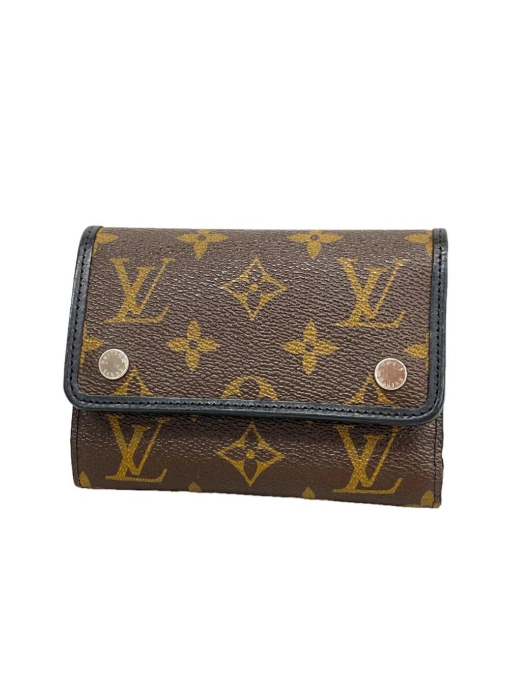Louis Vuitton Trifold Wallet Monogram Macassar Portefeuille Compact Brown